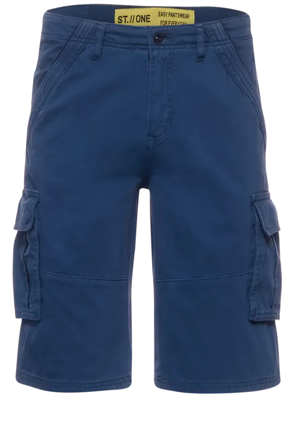Regular Fit Cargoshorts - indigo blue
