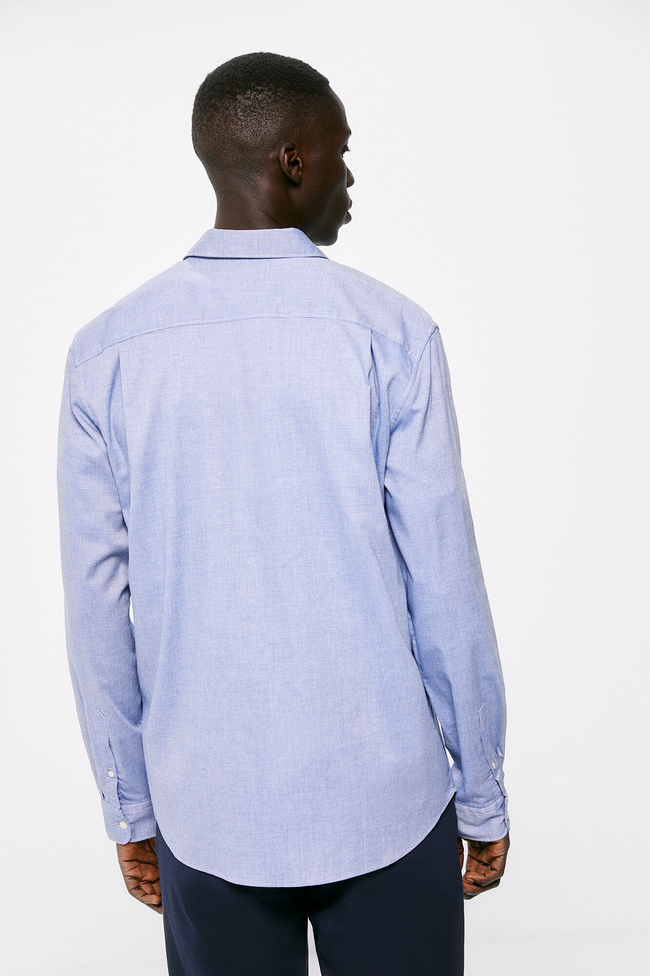 Cor da estrutura da camisa - azul
