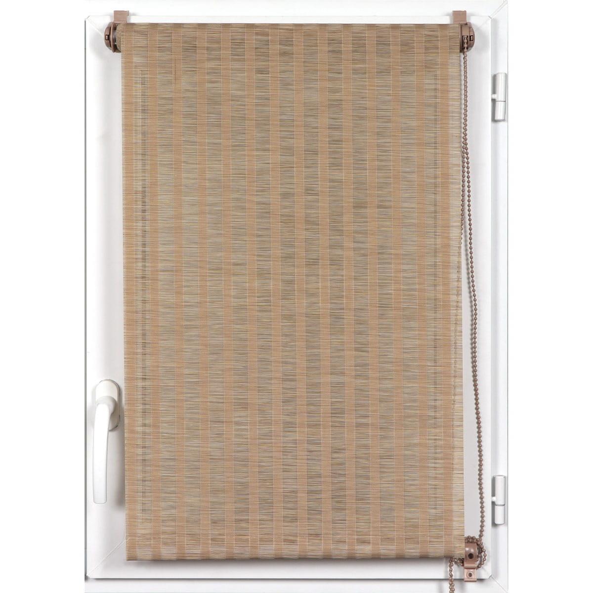 STORE ENROULEUR TAMISANT EFFET BAMBOU 120X180CM NATUREL