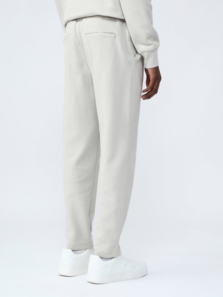 Calça jogger em piqué - Off-white