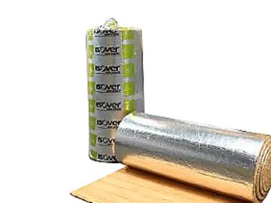 Alu-lamelmåtte 40mm. 7,2m2 - Isover Lamella Alu2. 1200x6000mm