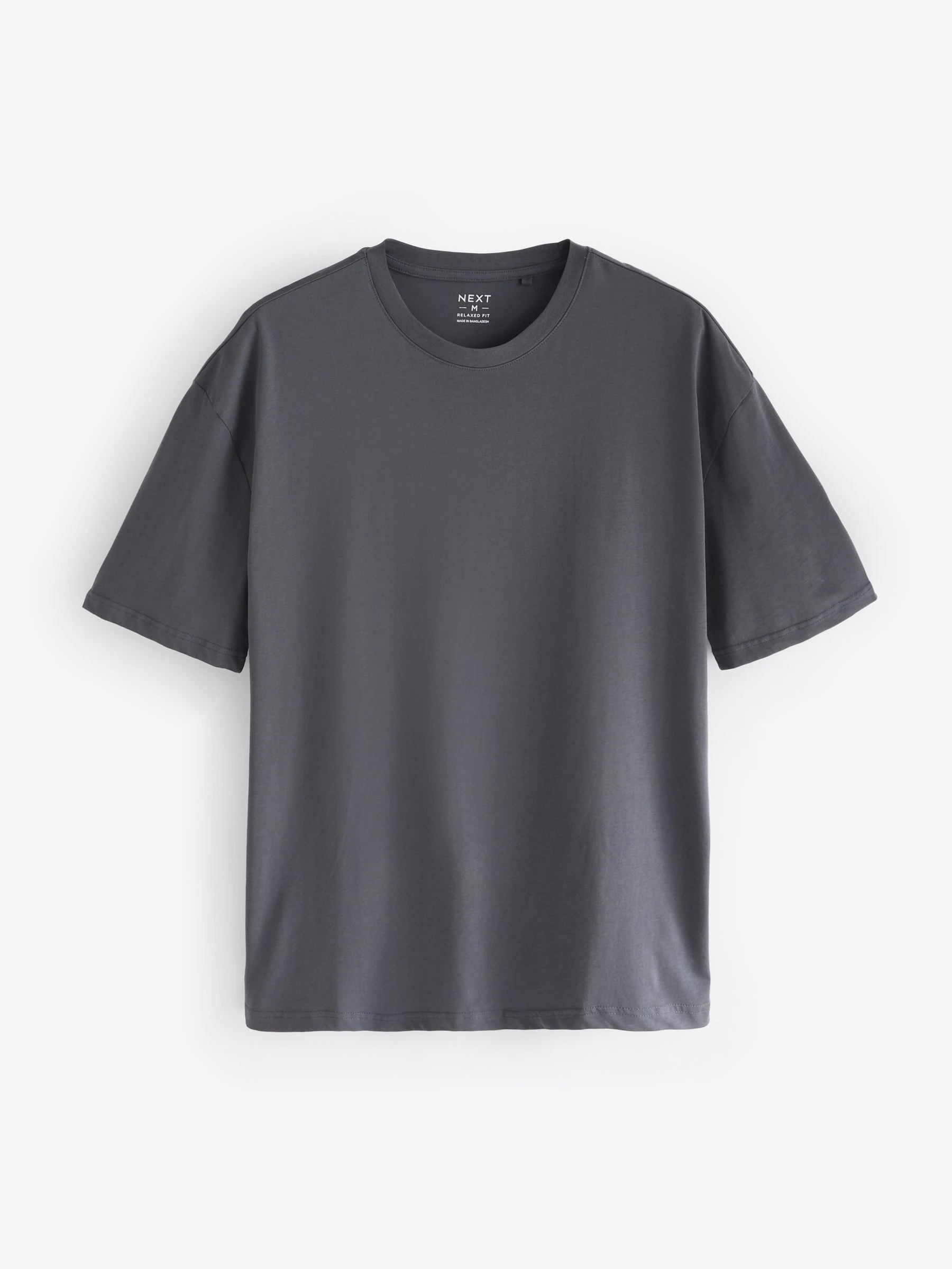 Blauw/Groen/Paars/Naturel - Essential Cotton T-Shirts Relaxed Fit 5 Pack