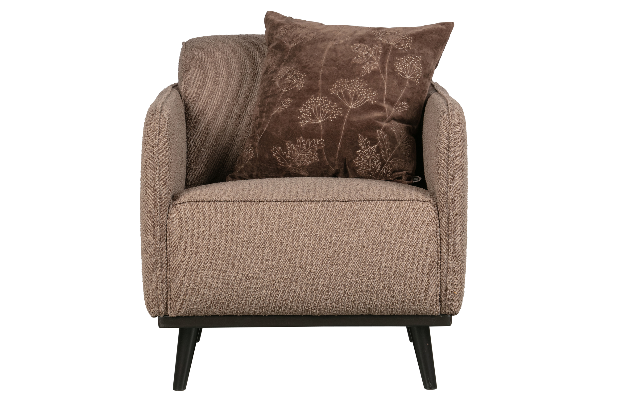BePureHome fauteuil Statement met arm bouclé Fauteuil Statement met arm Bouclé - Nougat