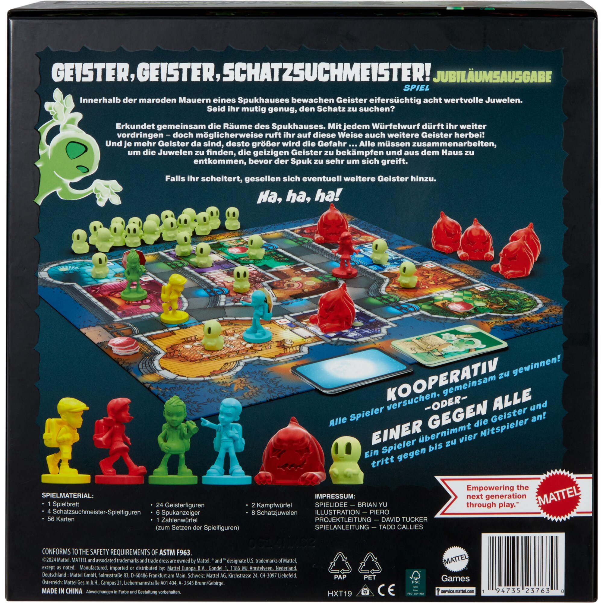 Mattel Brettspiel Geister, Geister, Schatzsuchmeister (Jubiläumsausgabe)