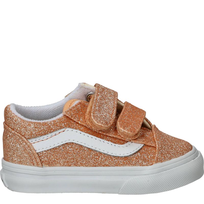 Vans Old Skool V Glitter Sneakers Roze Meisjes