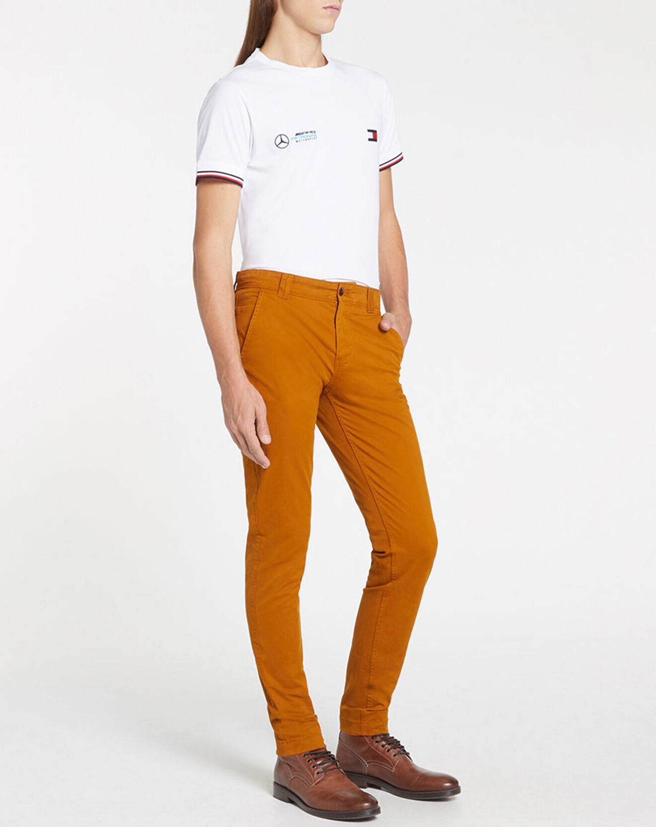 Tommy Jeans Pantalon chino Scanton caramel