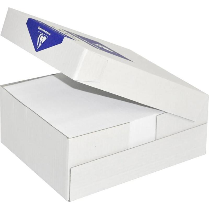 Enveloppe Clairefontaine pour machine de mise sous pli automatique 80 g/m² blanche sans fenêtre avec patte gommée - Boite de 500