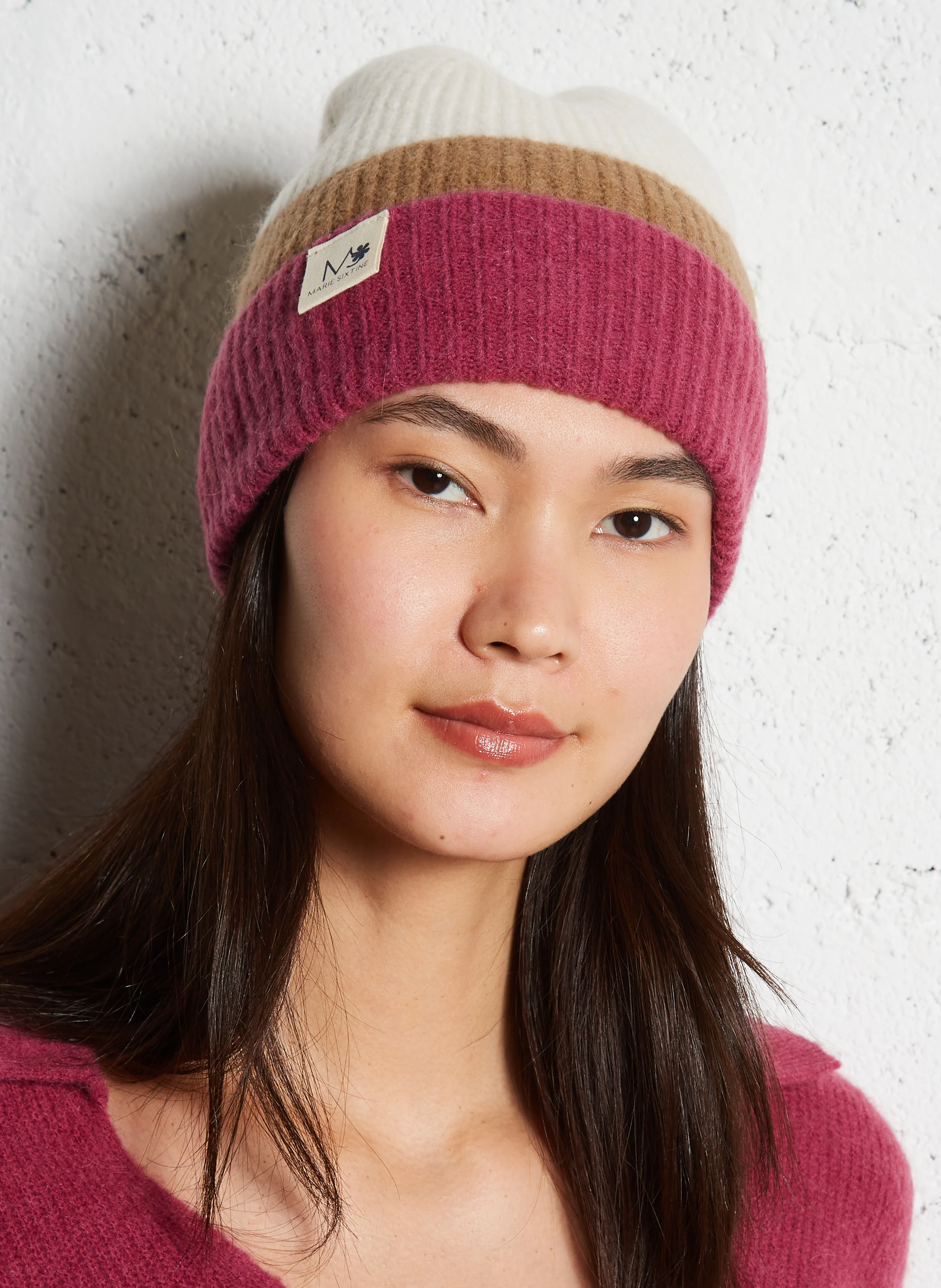 MIO - Bonnet en maille rayé | Multicolore