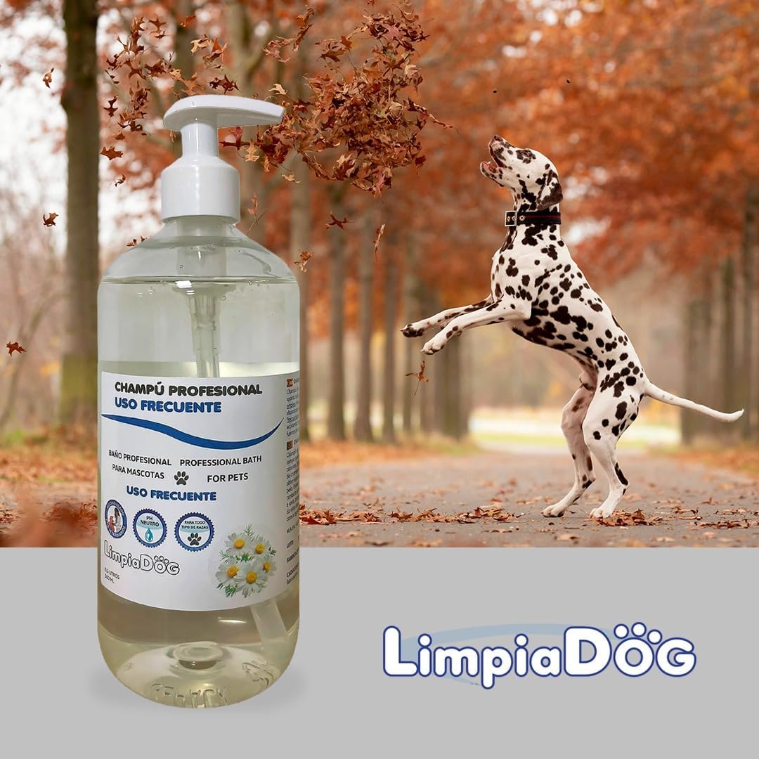 Shampoo LIMPIADOG para cães muito sujos, uso frequente, 5 litros