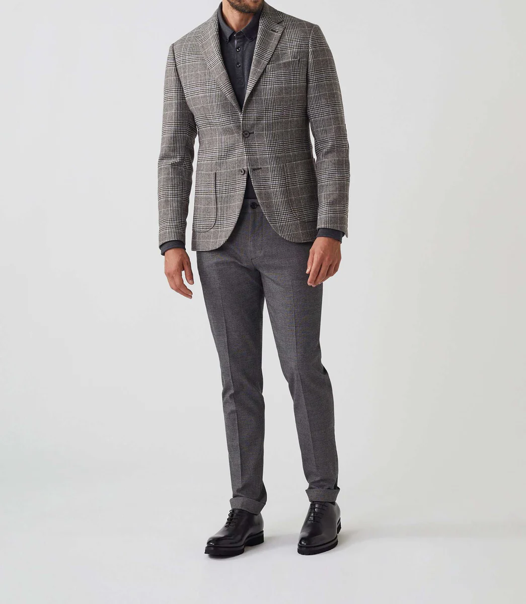 Veste Prince de Galles marron 