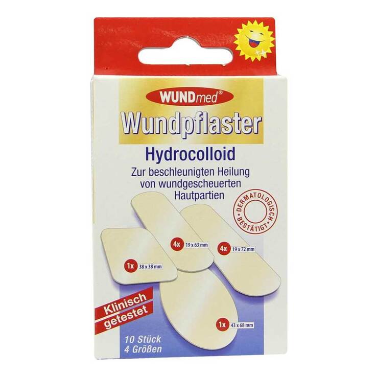 Wundpflaster Hydrocolloid 4 Größen, 10 St