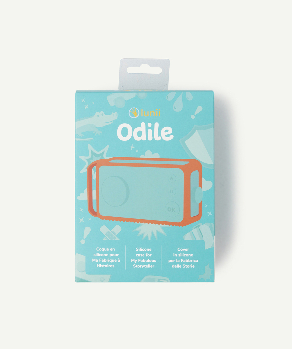 LUNIICOQUE ODILE MA FABRIQUE À HISTOIRES EN SILICONE ORANGE