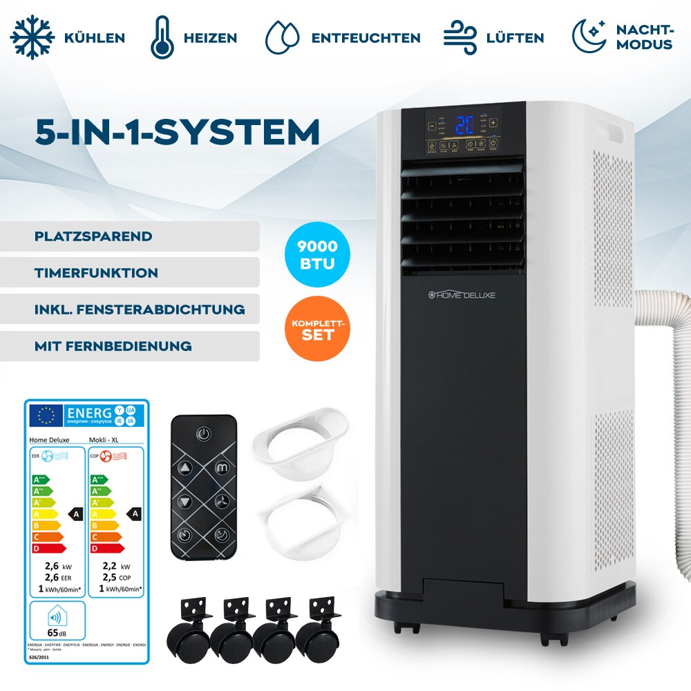 Home Deluxe Mokli Klimaanlage XL 9.000 BTU