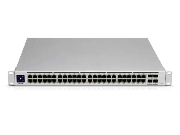 Ubiquiti UniFi Switch USW-PRO-48-POE - Switch - Administreret - 48 x 10/100/1000 (40 PoE , 8 PoE  )   4 x 10Gb Ethernet SFP  - monterbar på stativ - PoE   (600 W) - AC 120/230 V / DC 11,5/52 V