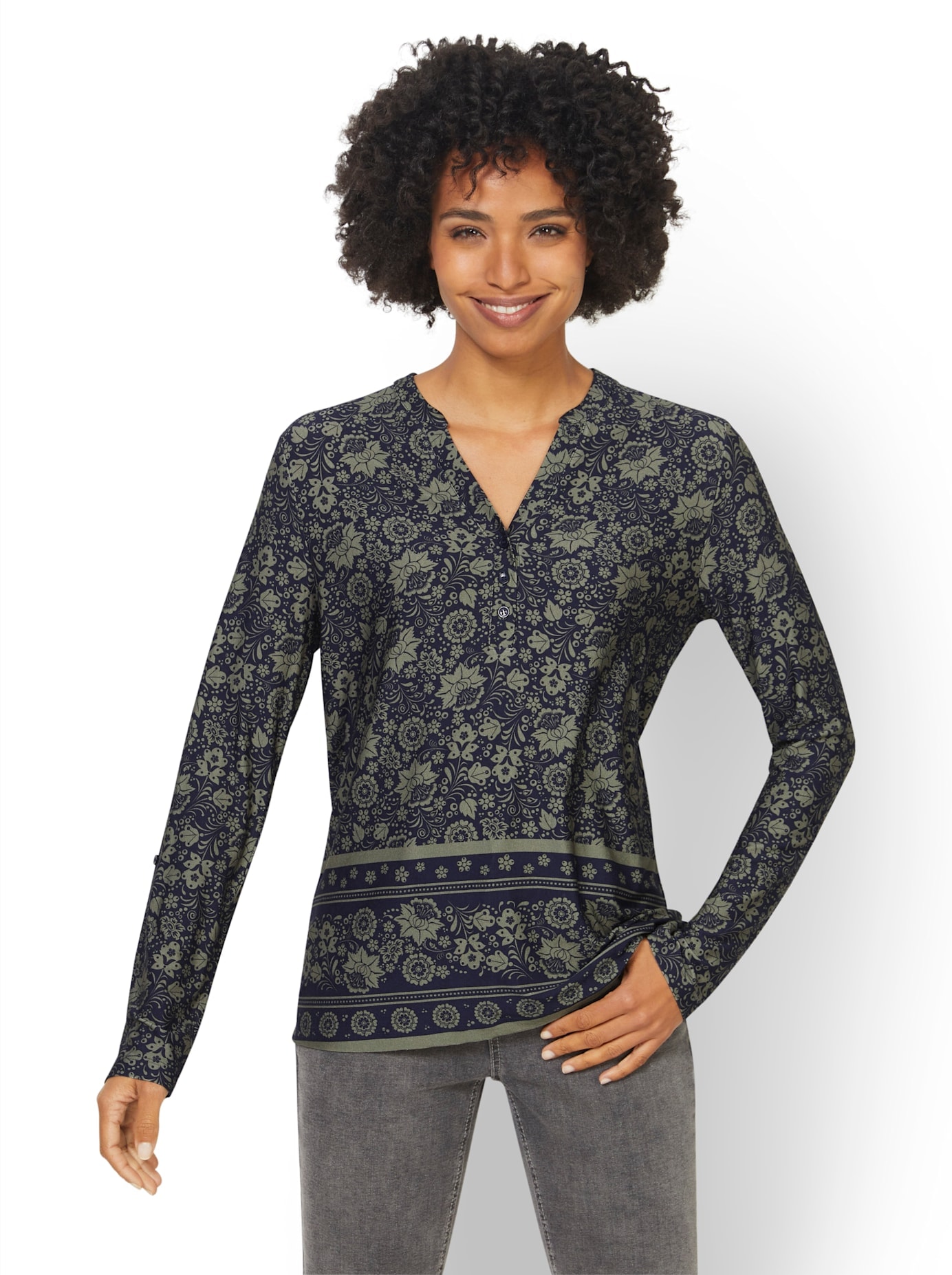 heine Langarmshirt »Druck-Shirt«, 1 Stk.