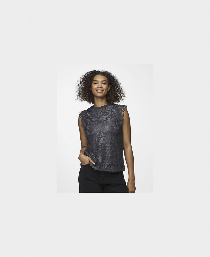 Pieces PCOLLINE SL LACE TOP WVN NOOS Magnet