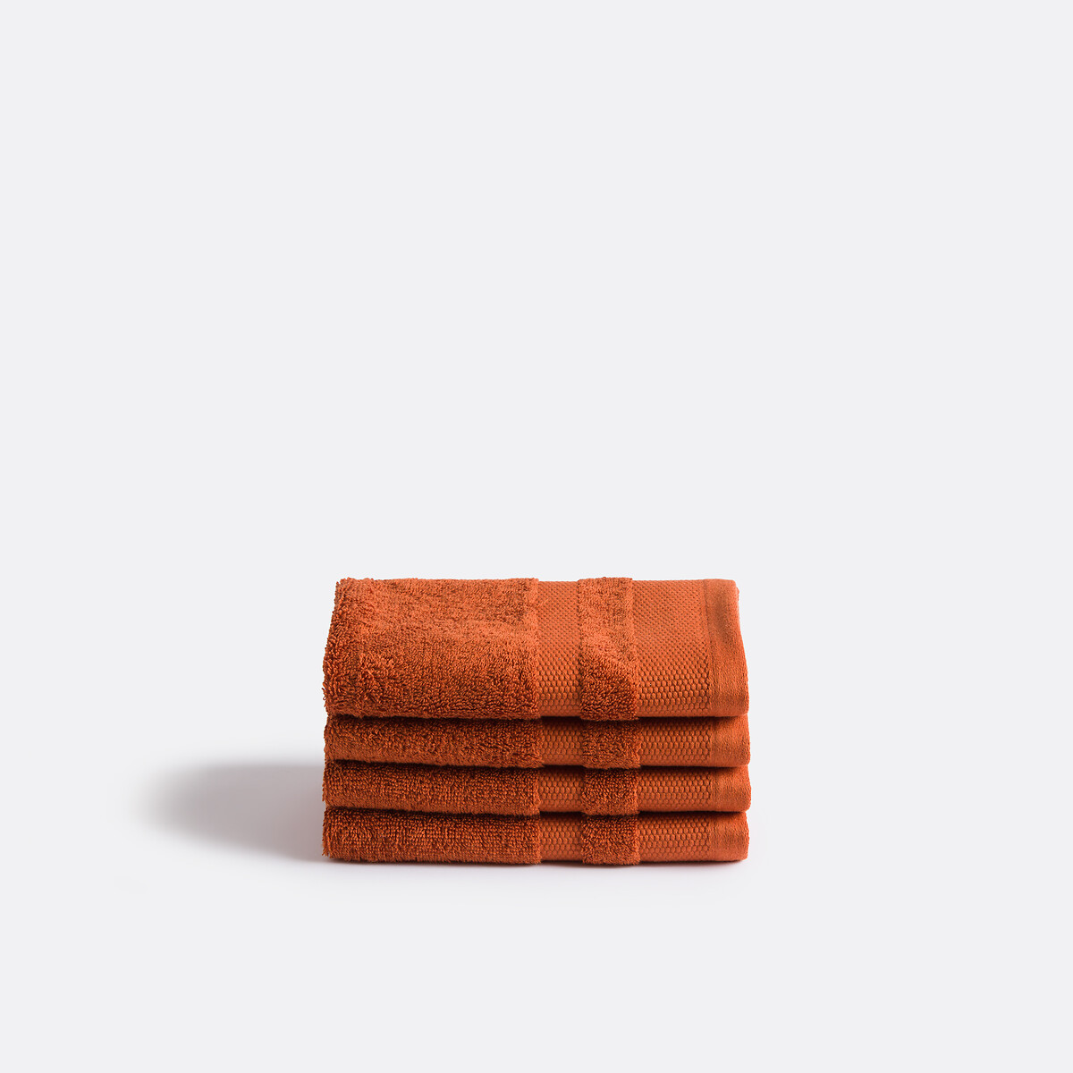 LA REDOUTE INTERIEURS<br>Conjunto de 4 toalhas de mão em algodão penteado, Kheops