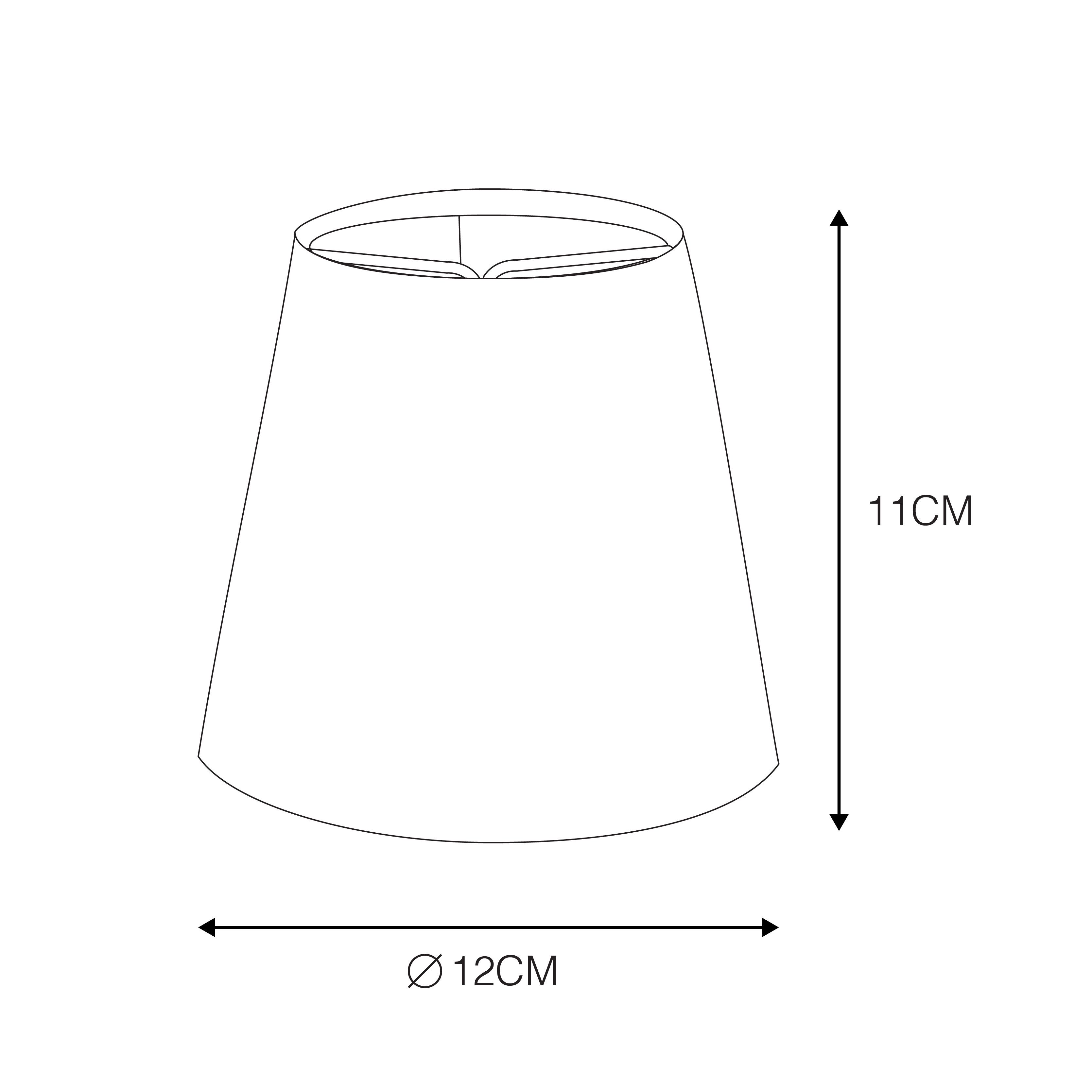 Linnen klemkap wit 12 cm rond