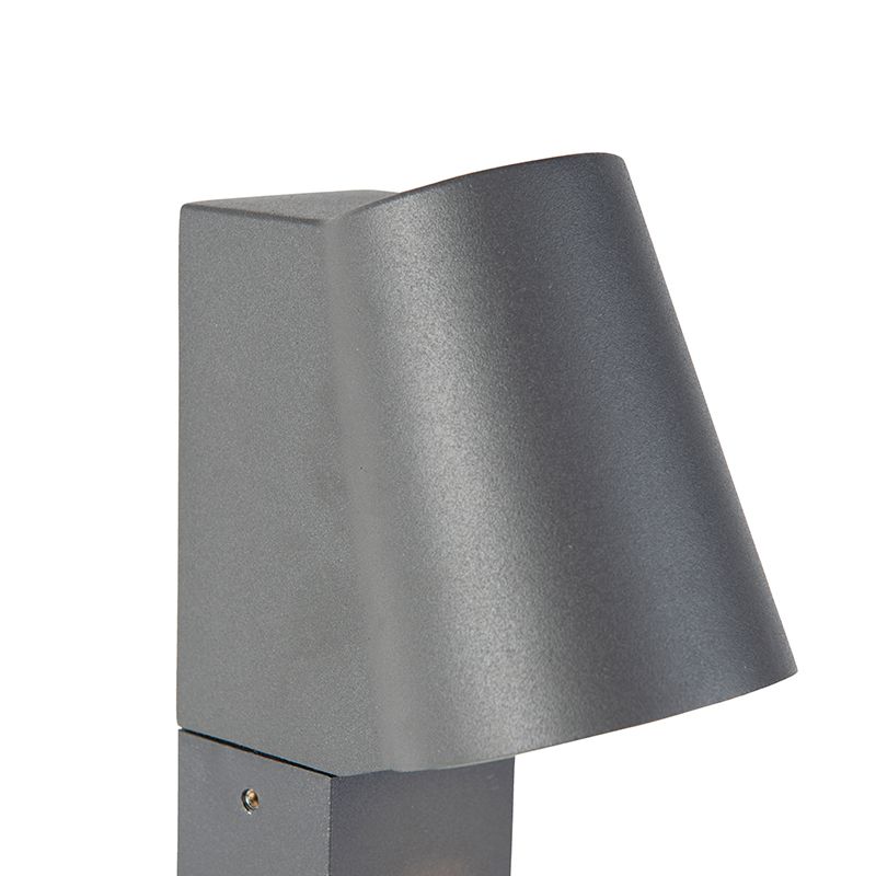 Buitenlamp donkergrijs met grondpin en kabelmof 60cm incl. LED IP44 - Uma