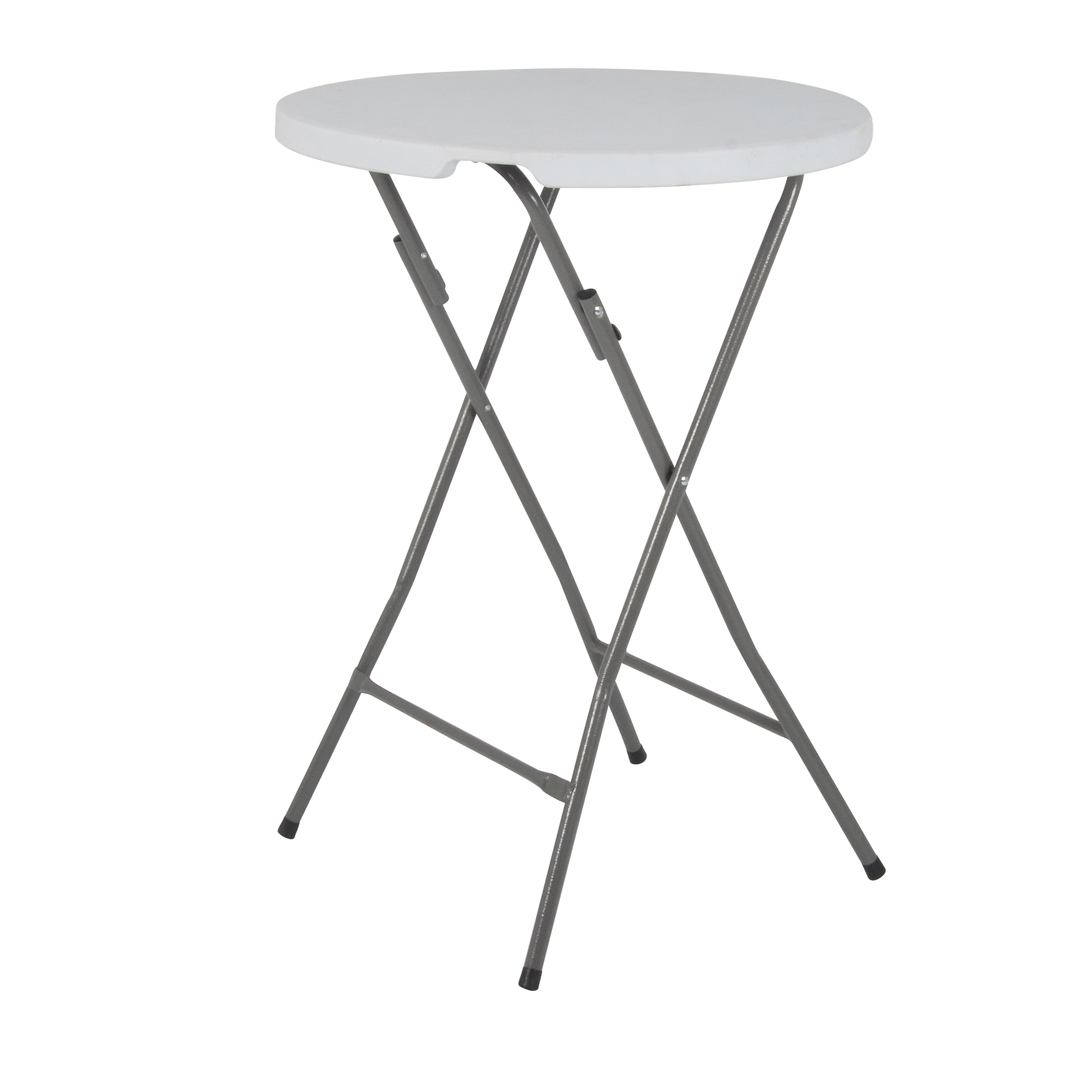 Stehtisch - weiß - klappbar - 110 cm hoch