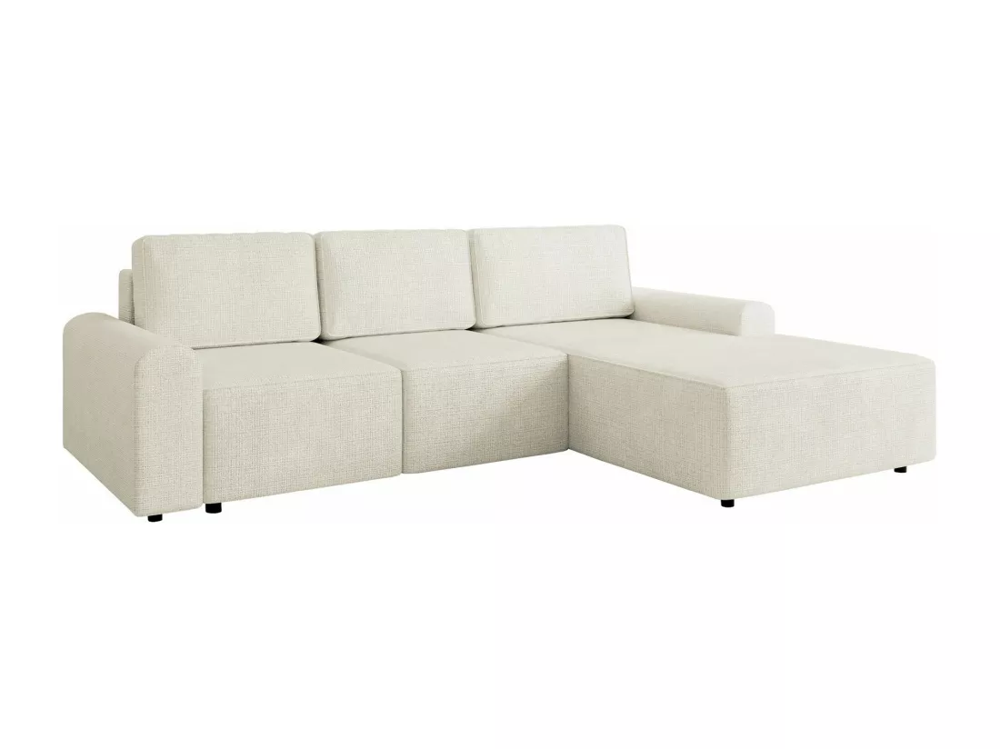 Canapé d'angle Stonecrest 105, Brun clair, Fonction de couchage, Boîte de literie, 258cm