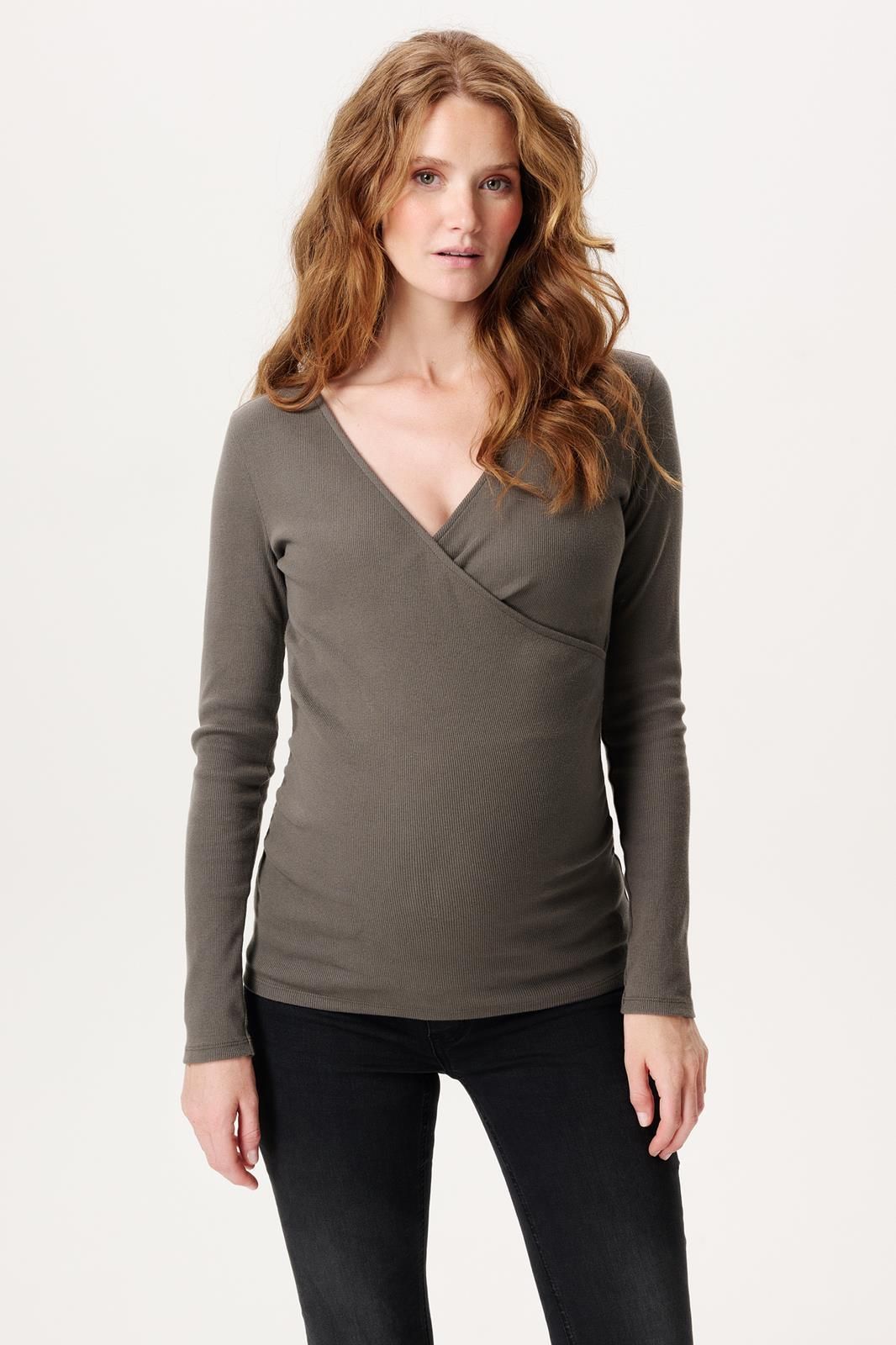 Noppies Maternity Voedingsshirt Sara - Olive
