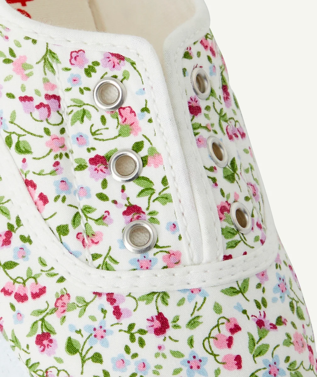CIENTABASKETS EN TOILE ENFANT IMPRIMÉ FLEURI