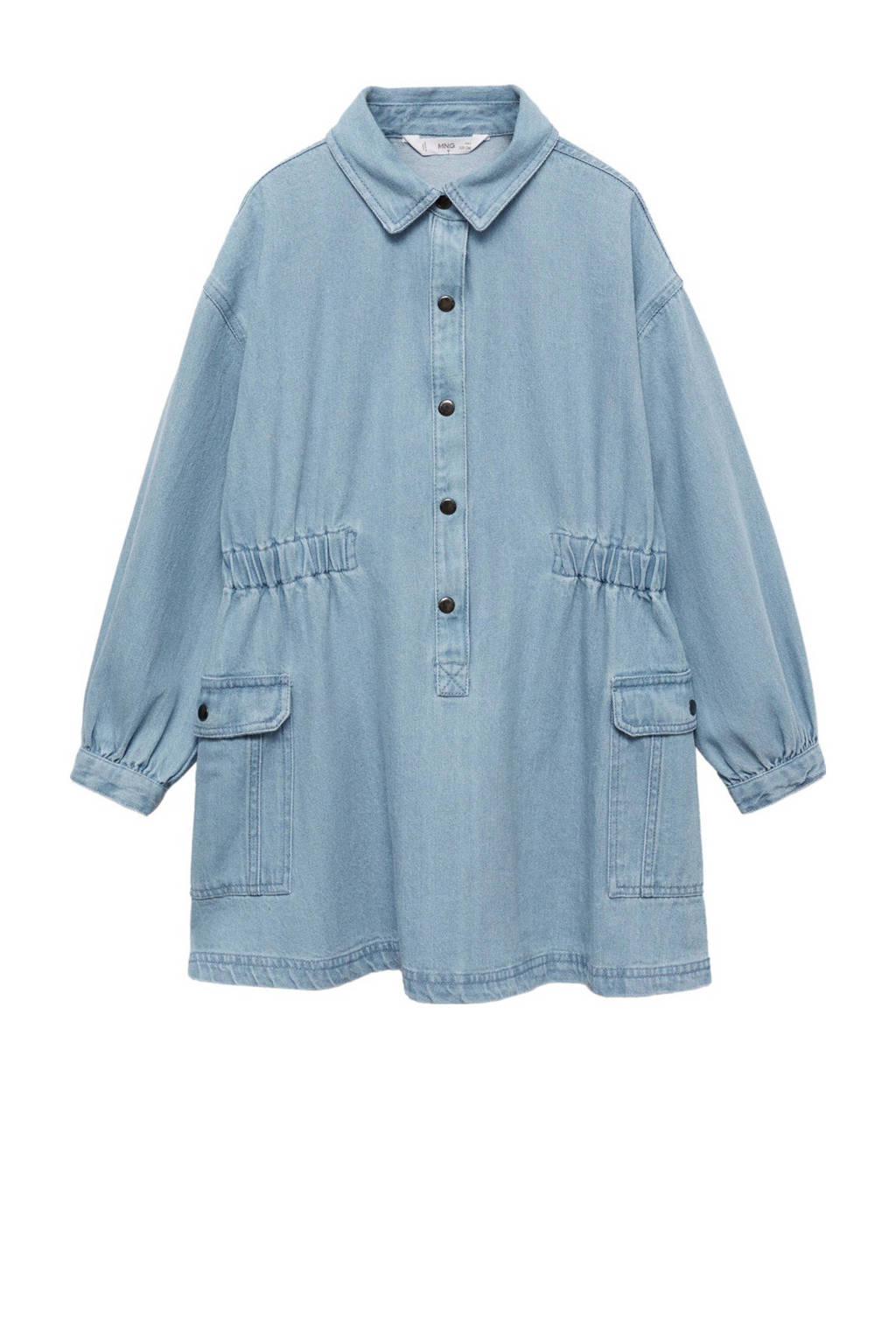 Mango Kids spijkerjurk light blue denim
