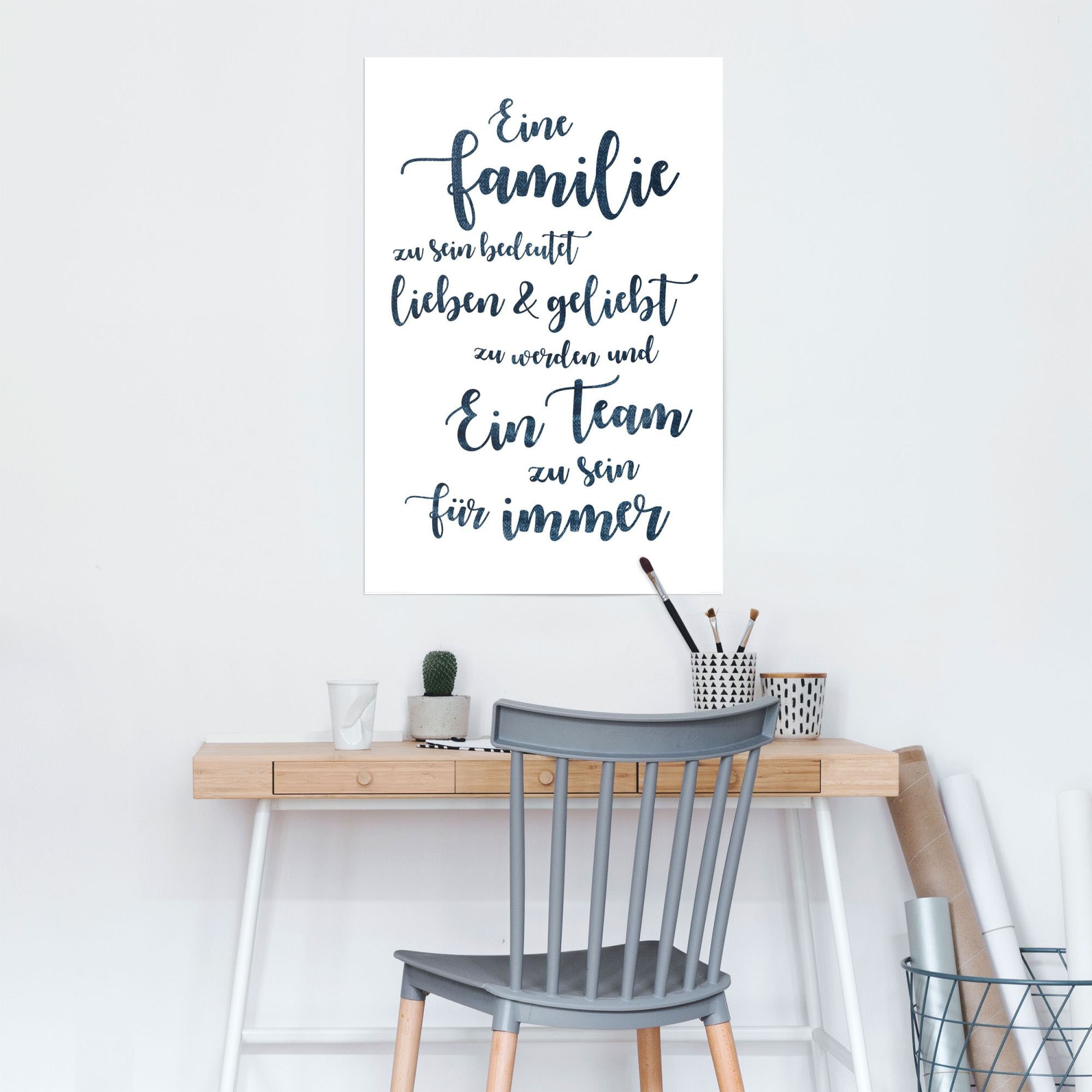 Reinders! Poster »Eine Familie, ein Team« 1 Stk. tlg.