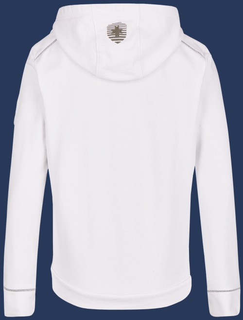 Yacht Hoodie Men French Terry 400, White