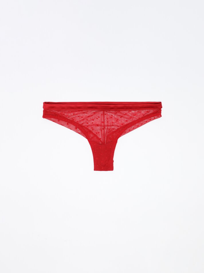 Conjunto de 2 tangas de tule - Vermelhas