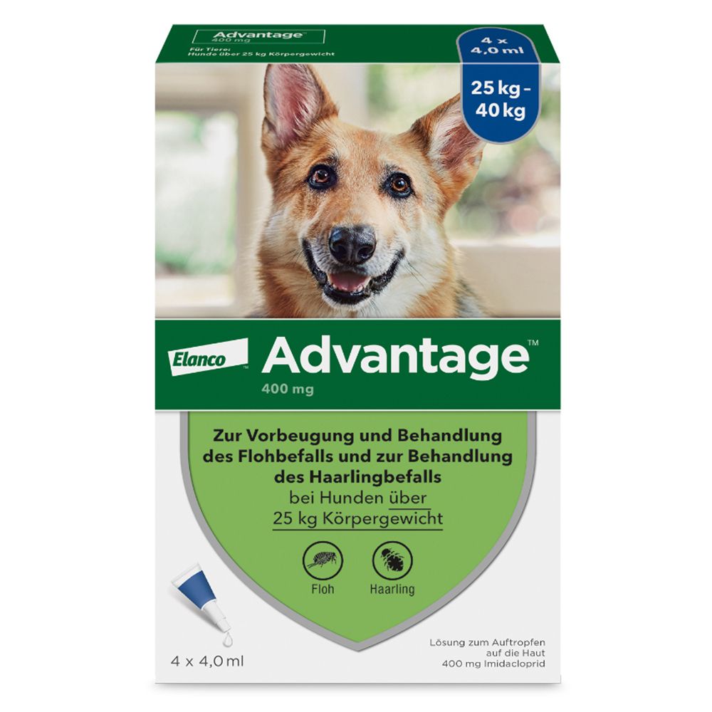Advantage® 400 mg Spot-On für Hunde 25 - 40 kg