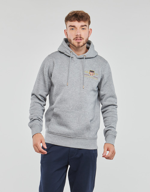 Gant - MEDIUM ARCHIVE SHIELD HOODIE - Gris
