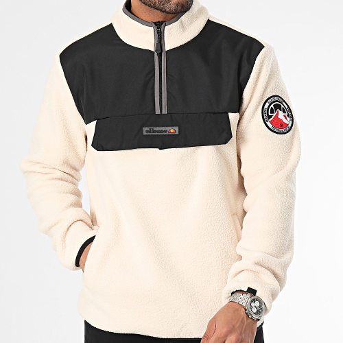 Veste Zippée Polaire Zinco SHT19077 Ecru Noir