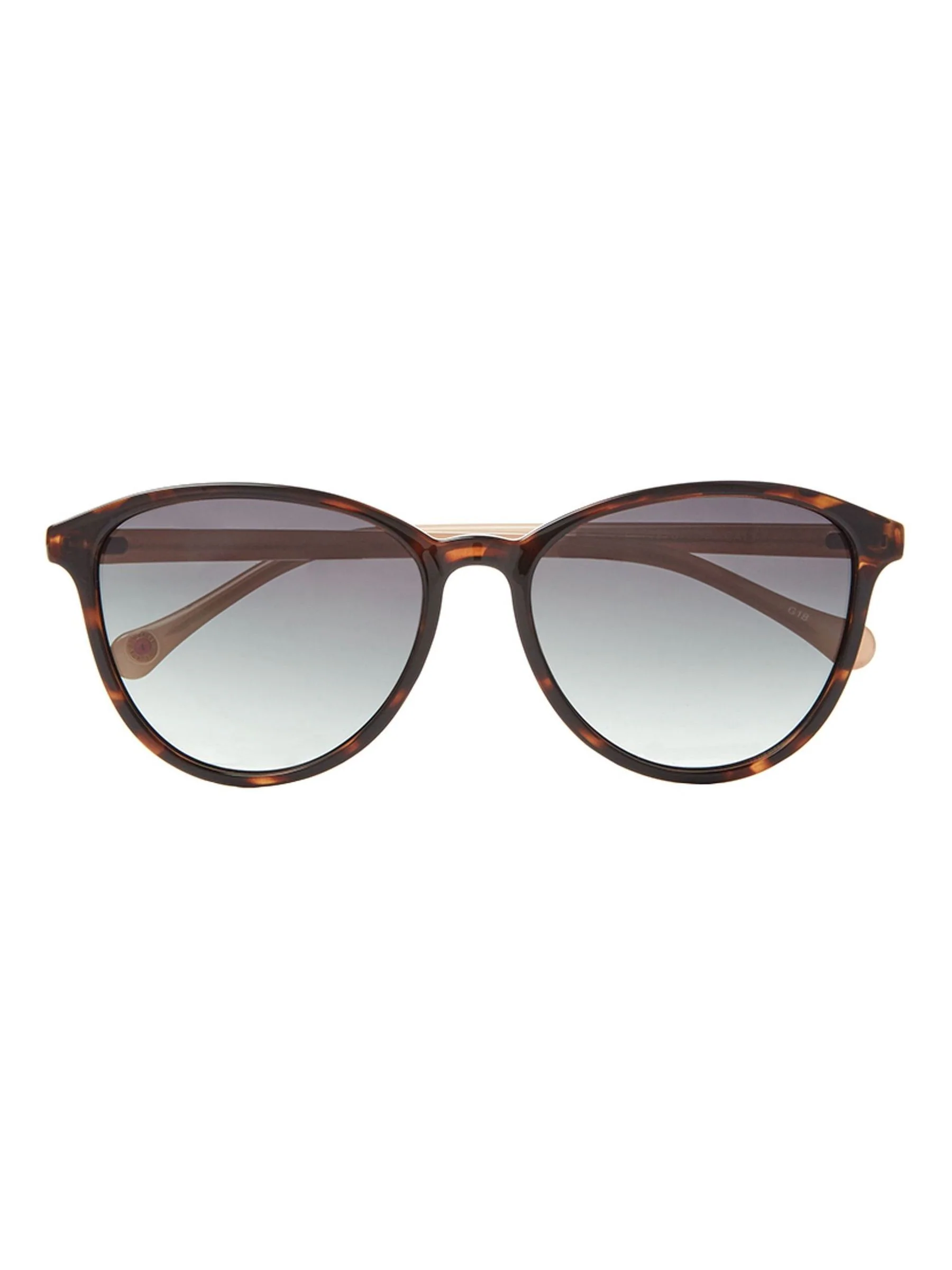 Tortoise bruin - Ted Baker - Klassieke zonnebril met ronde ogen