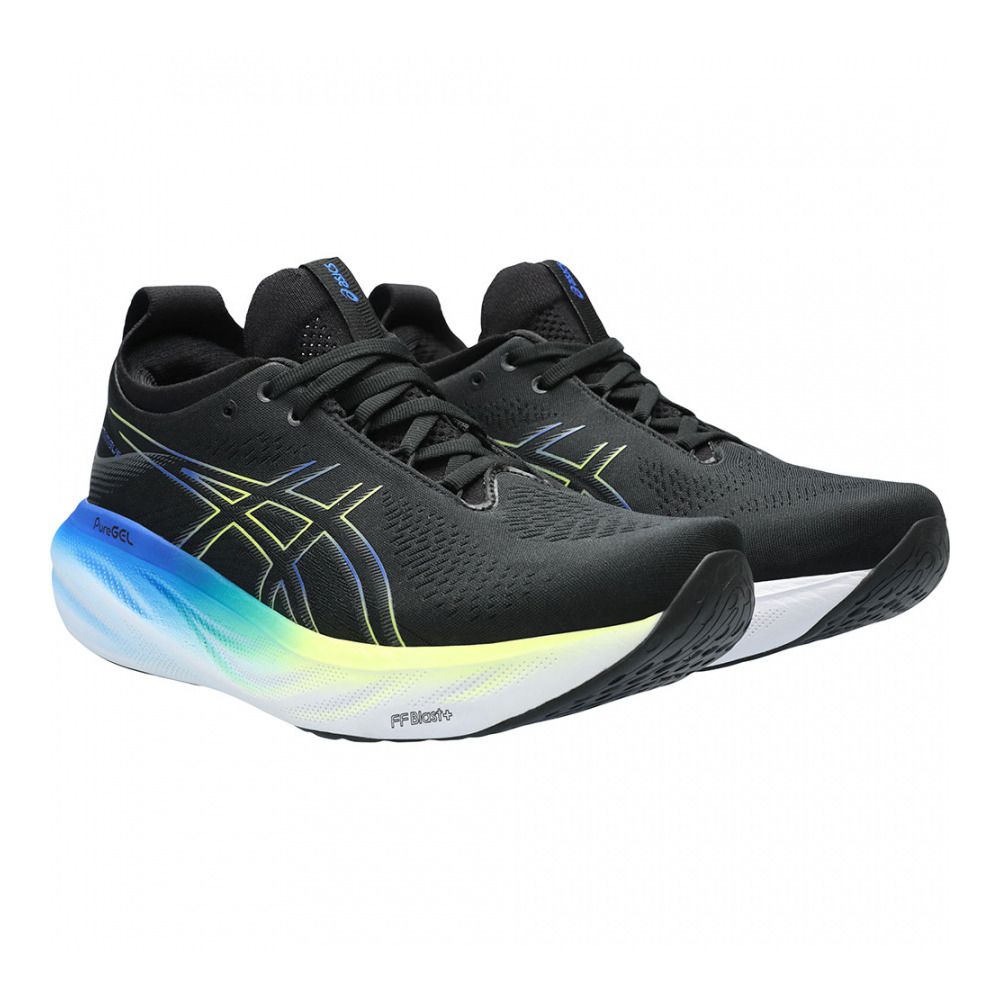 Asics GEL-NIMBUS 25 - Chaussures running Homme black/glow yellow