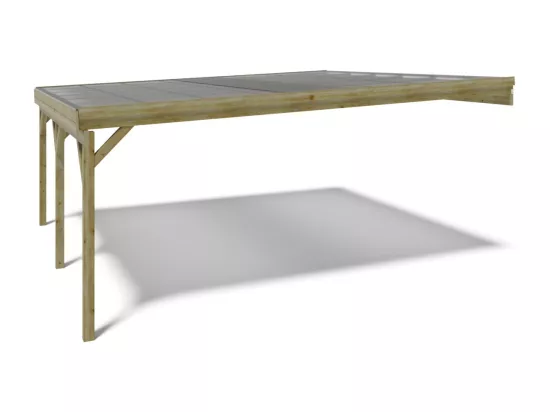 Carport, abri de voiture 5,80x5,06 m - 29 m2 - couverture PVC  - CAR23PVCTR - ALTANKA