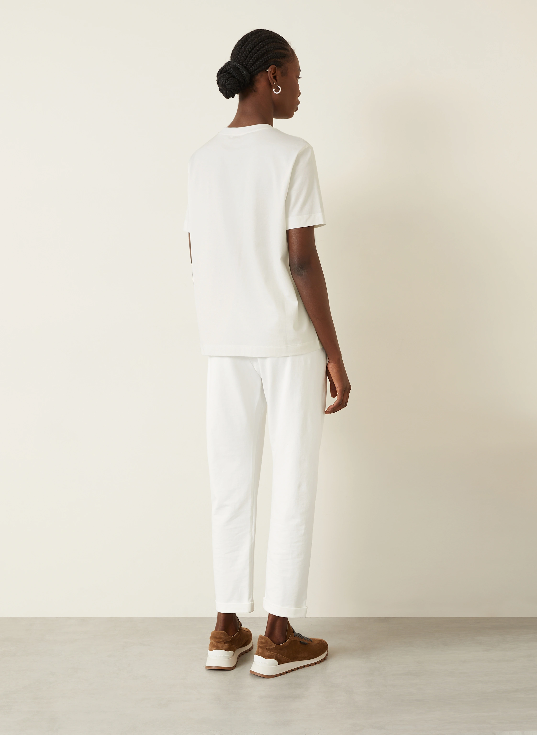 BRUNELLO CUCINELLI T-Shirt mit Schmucksteinen