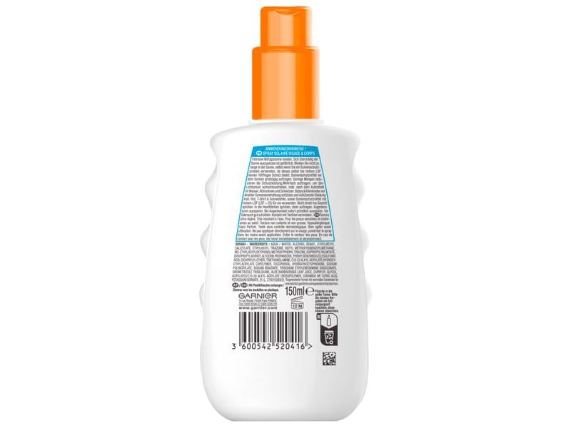 Garnier Ambre Solaire Sonnenspray Sensitive expert LSF 50 Sonnenschutzmilch mit hohem Lichtschutzfaktor