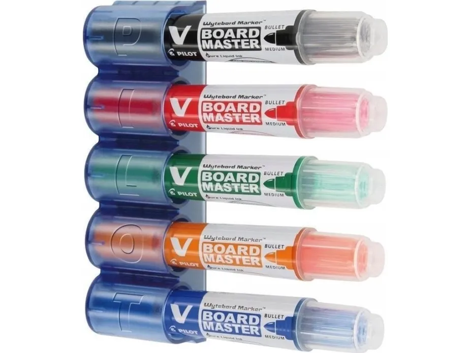 Whiteboard penneholder til 5 stk. Pilot penne