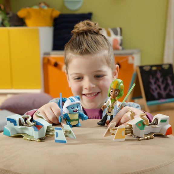 Figurine et Speeder bike - Star Wars Young Jedi