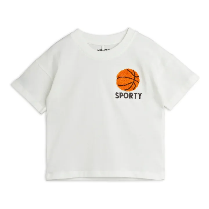 Mini Rodini T-Shirt Sporty Coton Bio | Blanc