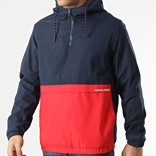 Coupe-Vent Barton Bleu Marine Rouge