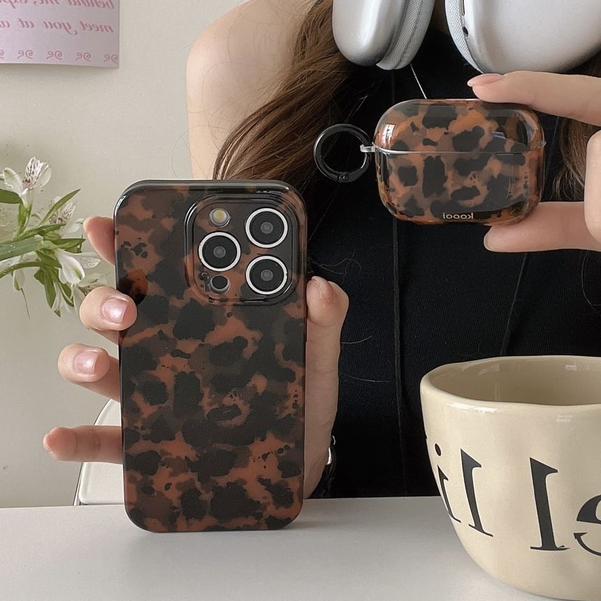 Galeon - Kunstschildpad AirPods / Pro oortelefoonhoesje