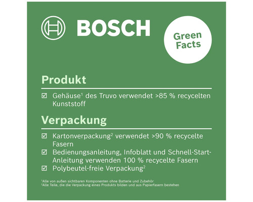Bosch Truvo digitale locator inclusief 3 x 1,5V AAA batterijen
