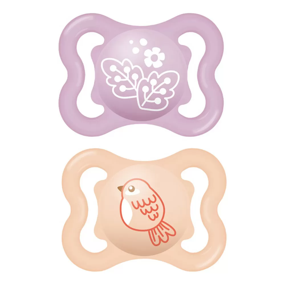 MAM Air Silicone Pink 0-6 mdr. - 2 stk.