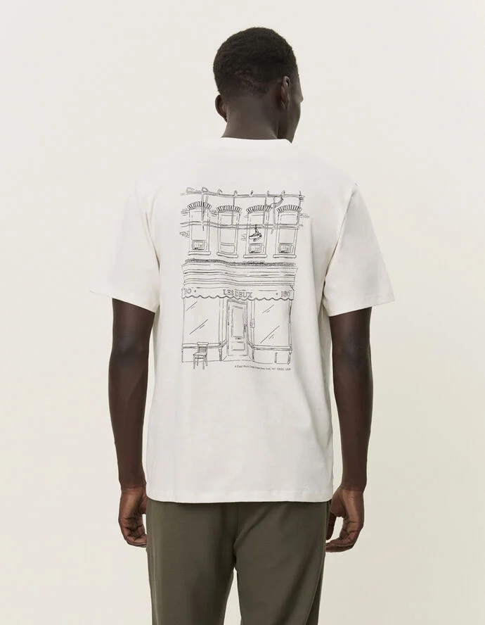 Les Deux Neighborhood T-Shirt Ivory/black
