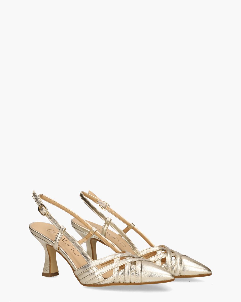 Di Lauro Romaisa Goud Dames Slingbackpumps