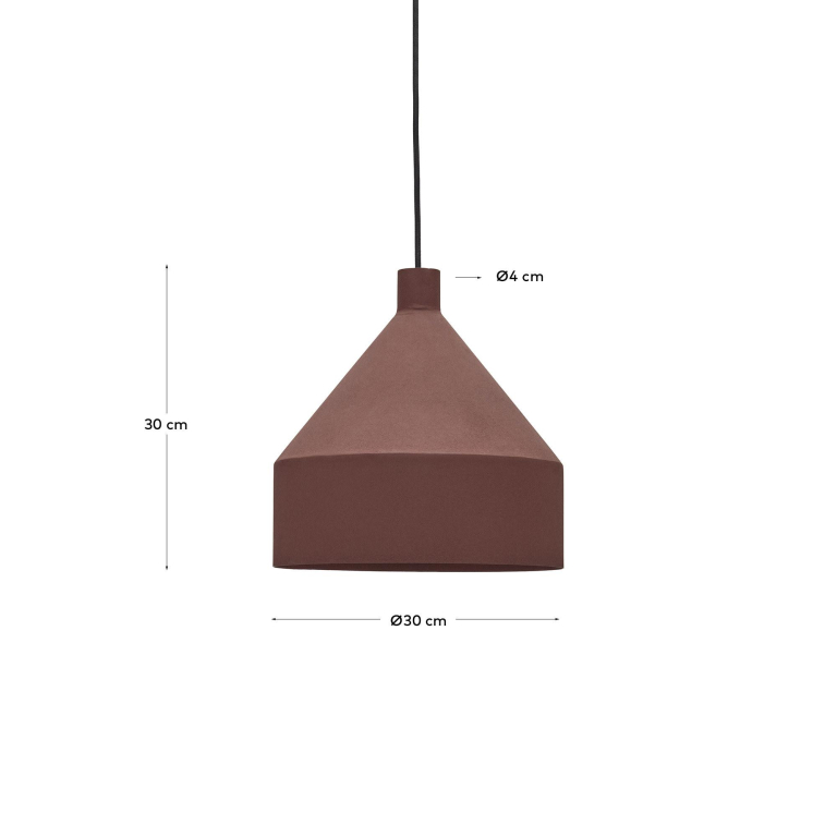Kave Home Peralta hanglamp Ø30 terracotta
