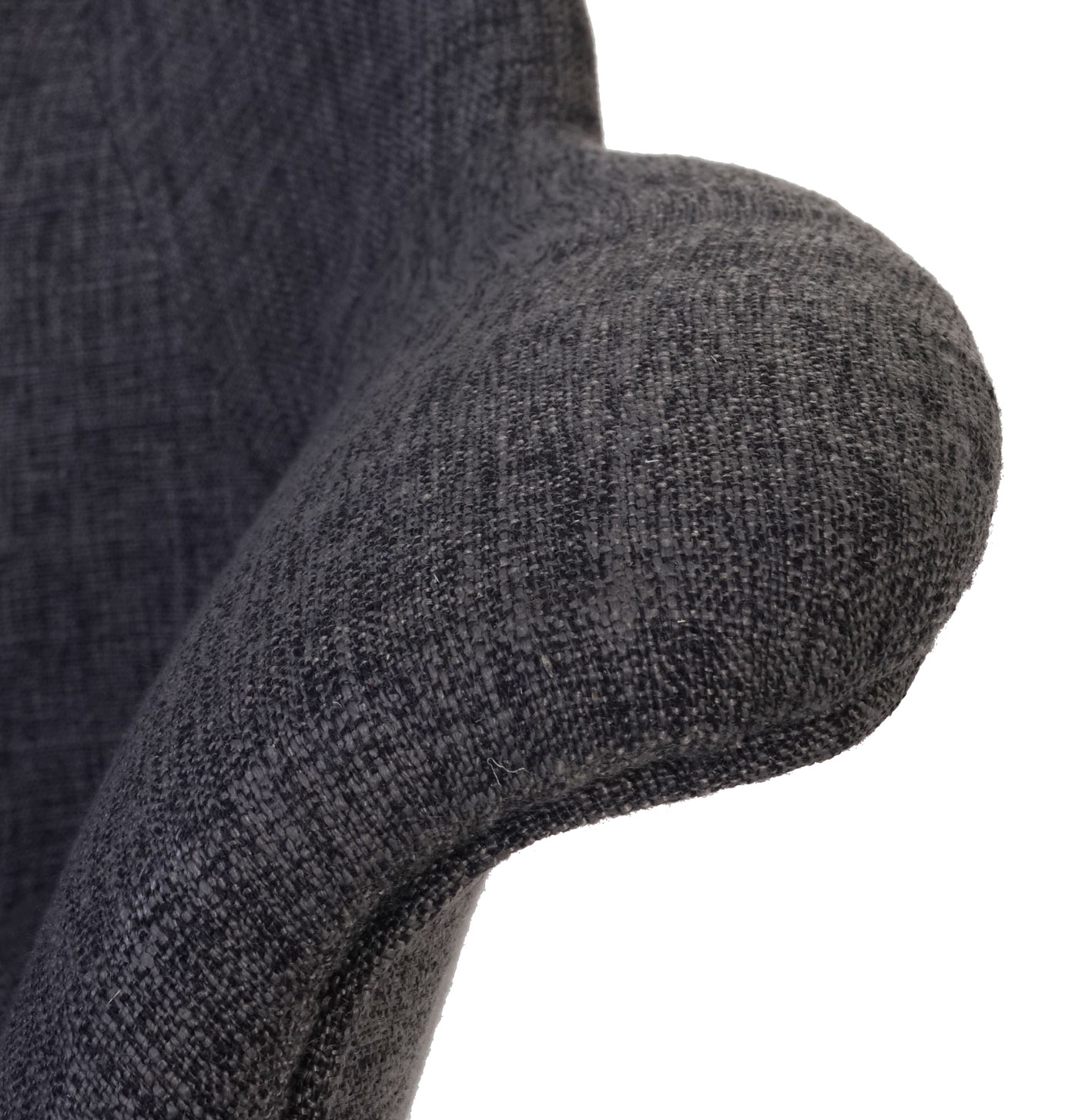 Schaukelstuhl Vaasa T820, Schwingsessel Relaxsessel ~ Textil, grau